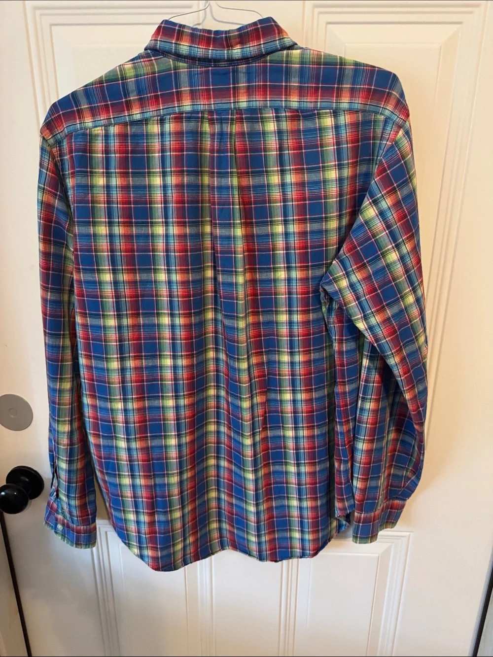 Polo by Ralph Lauren Blue, Red & Green Plaid Button-Down Shirt